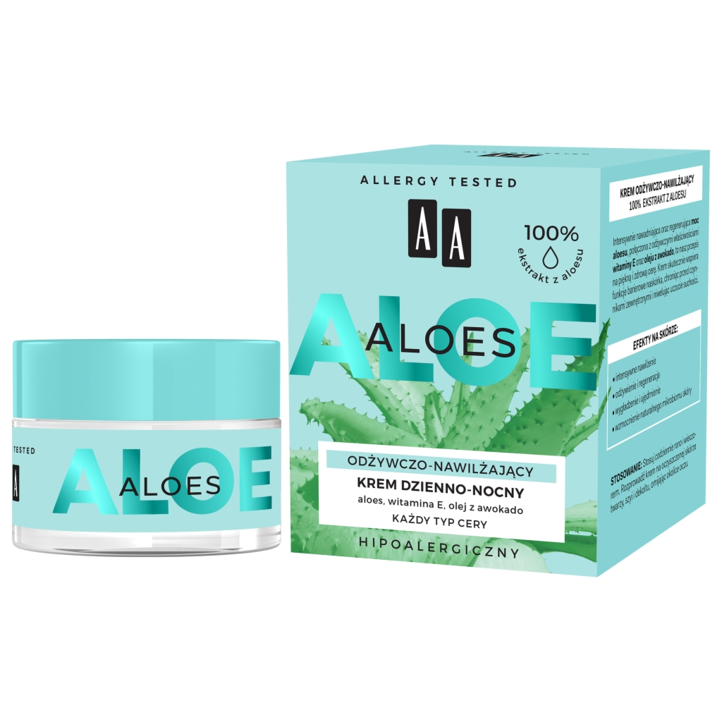 Oceanic AA ALOES 100% aloe vera extract Krem dzienno-nocny odżywczo-nawilżający