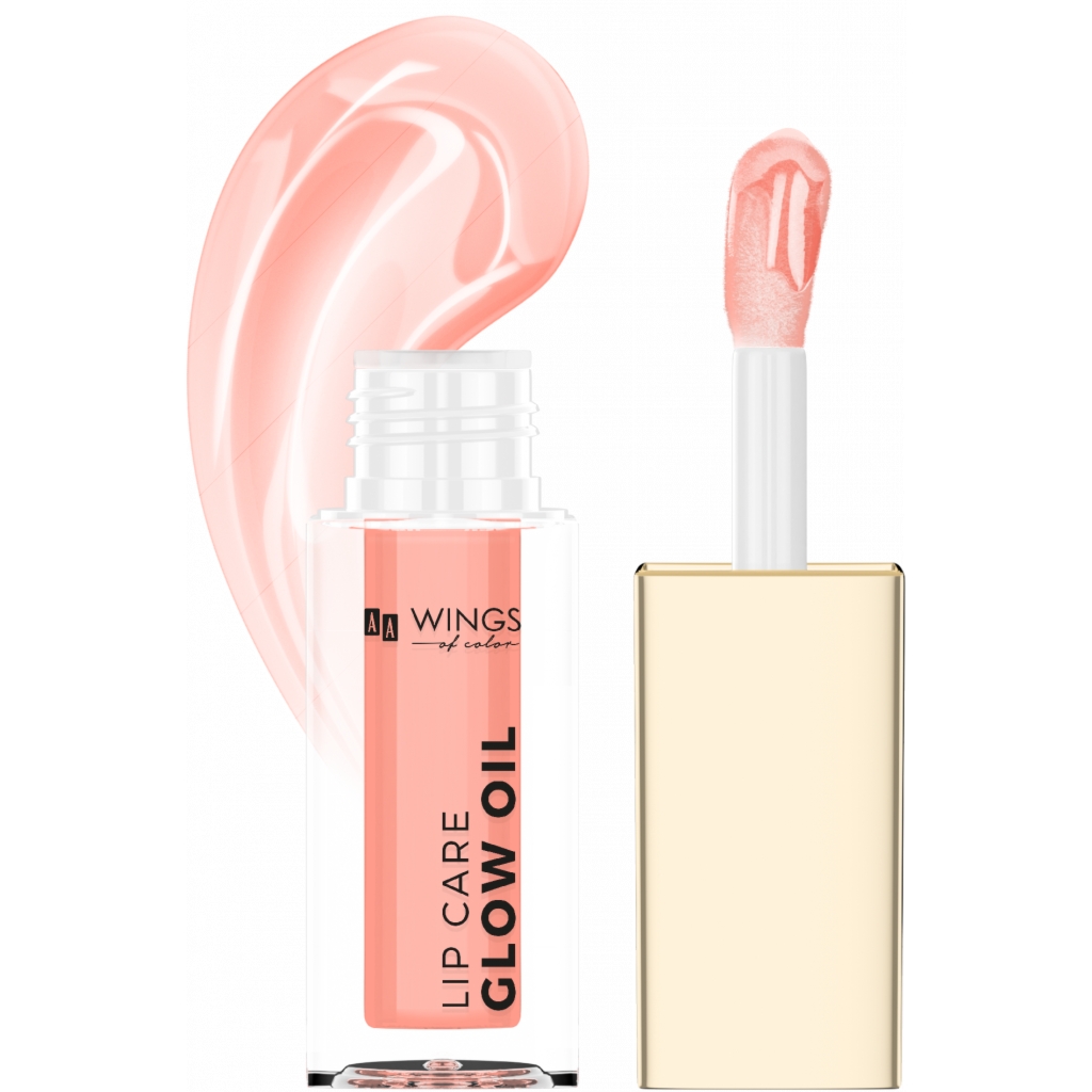 Oceanic AA WINGS OF COLOR Lip Care Glow Oil Pielęgnujący olejek do ust 01 Peach