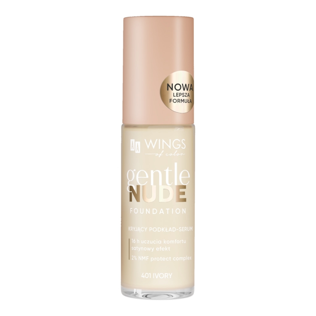 Oceanic AA WINGS OF COLOR Gentle Nude Foundation Kryjący podkład-serum 401 Ivory