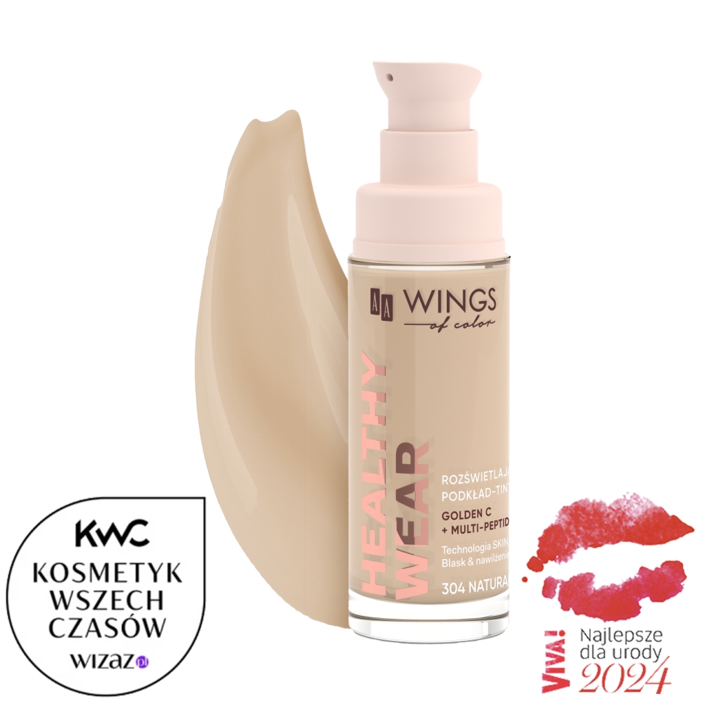 Oceanic AA WINGS OF COLOR Healthy Wear Podkład-Tint Rozświetlający 304 Natural Beige