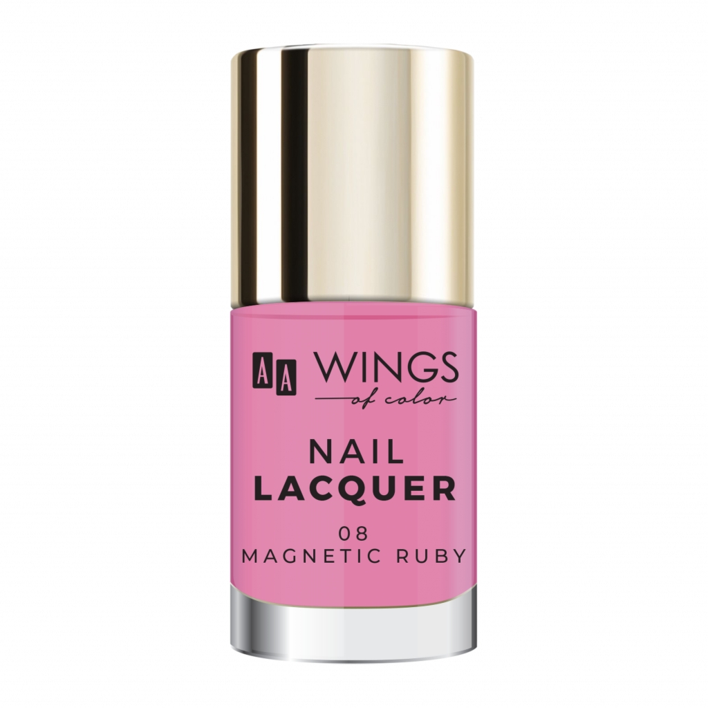 Oceanic AA WINGS OF COLOR Nail Lacquer Lakier do paznokci 08 Magnetic Ruby