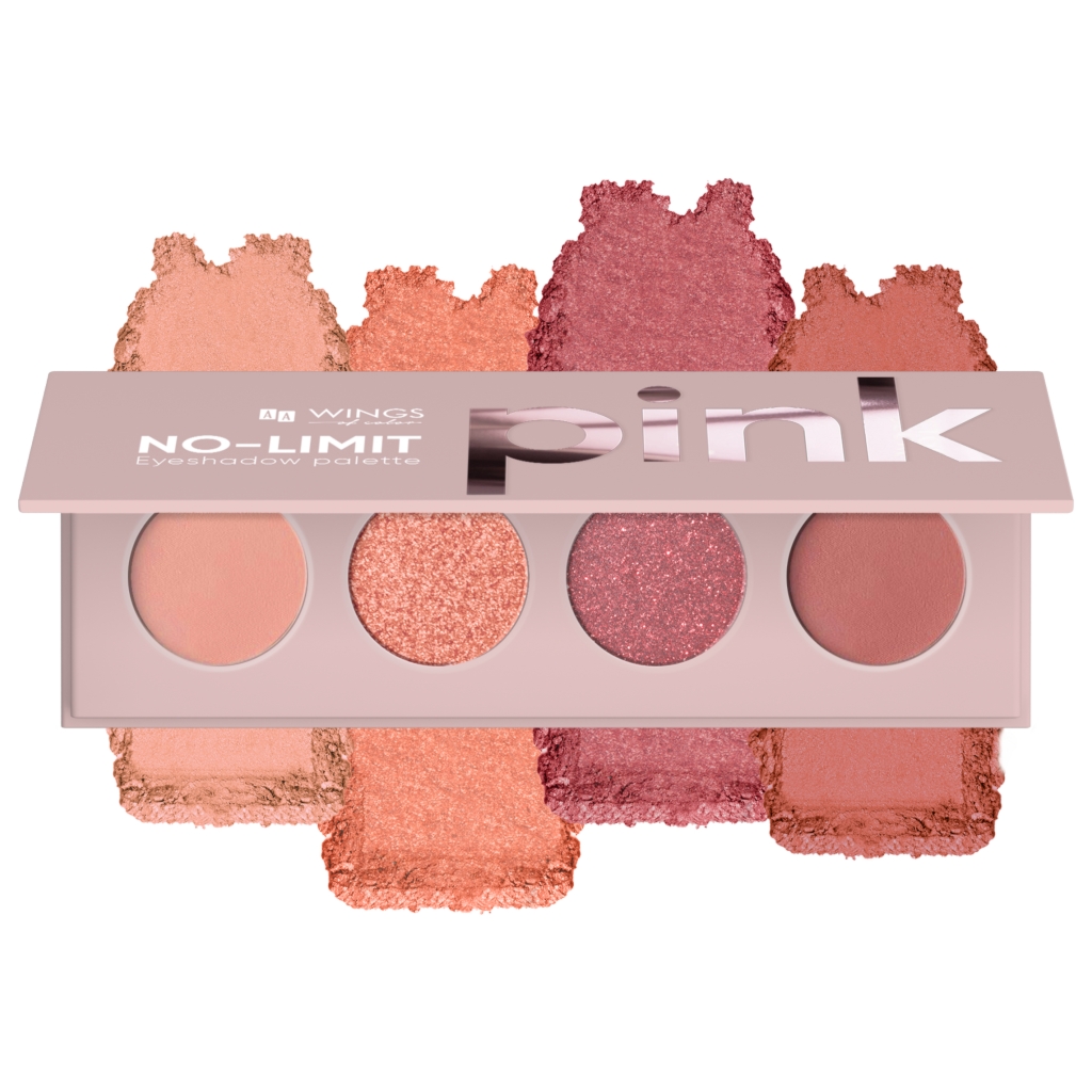 Oceanic AA WINGS OF COLOR No Limit Paleta Cieni Do Powiek Pink