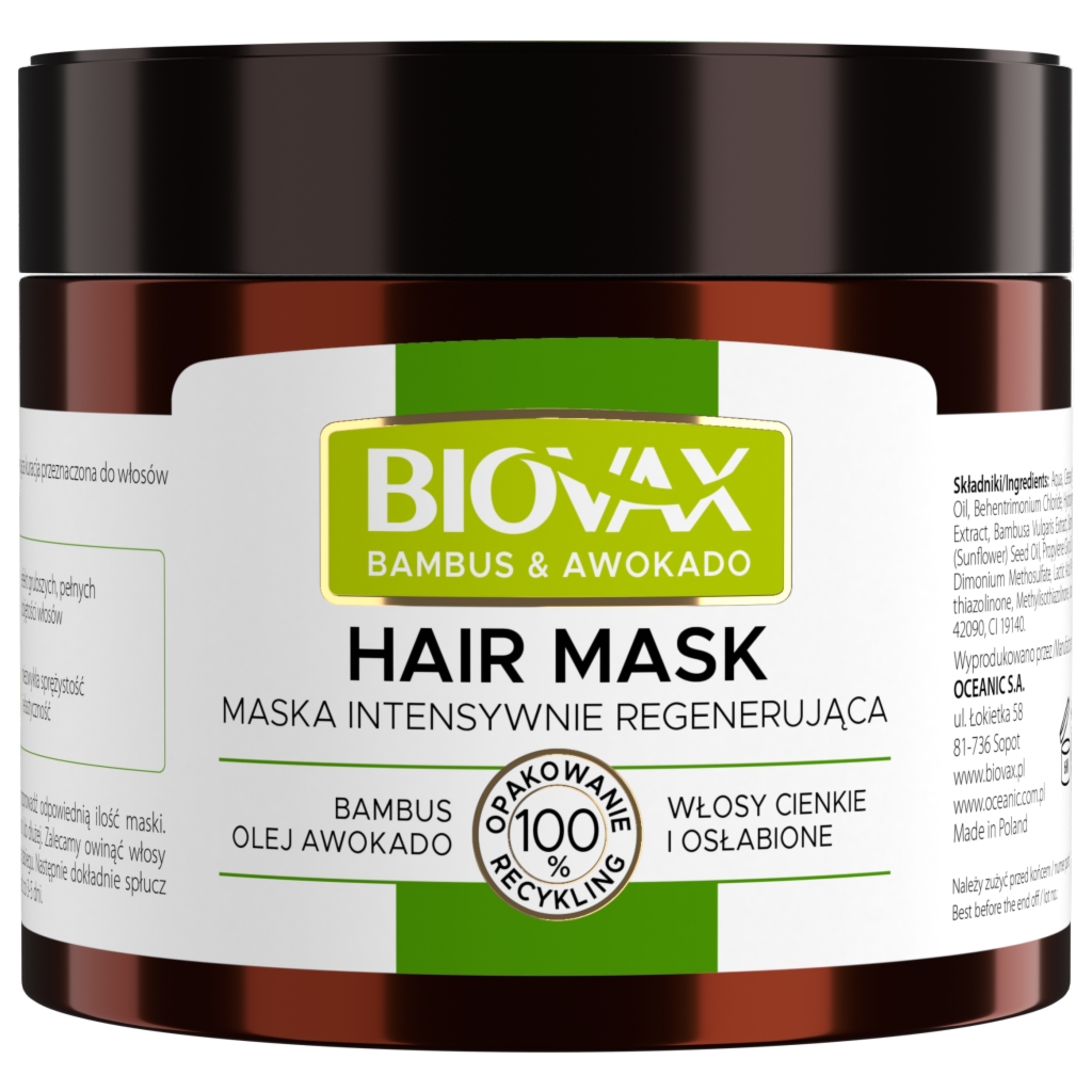 Oceanic BIOVAX Maseczka Bambus & Olej Avocado
