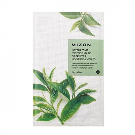 Фото - Маска для обличчя Mizon , Joyful Time GREEN TEA, nawilżająca maska do twarzy, 23 g 