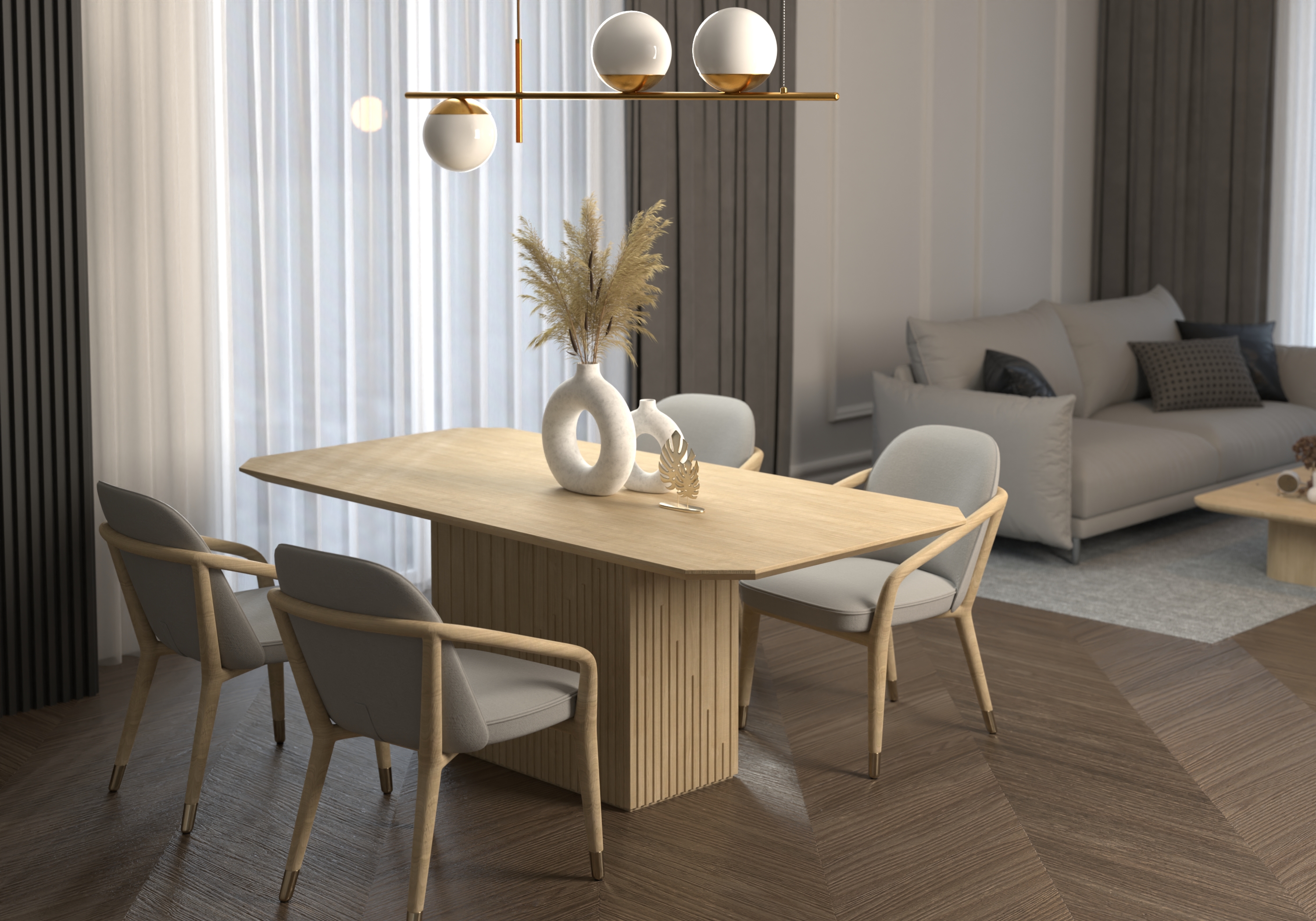 Stół drewniany "OMEGA" - 240x100cm