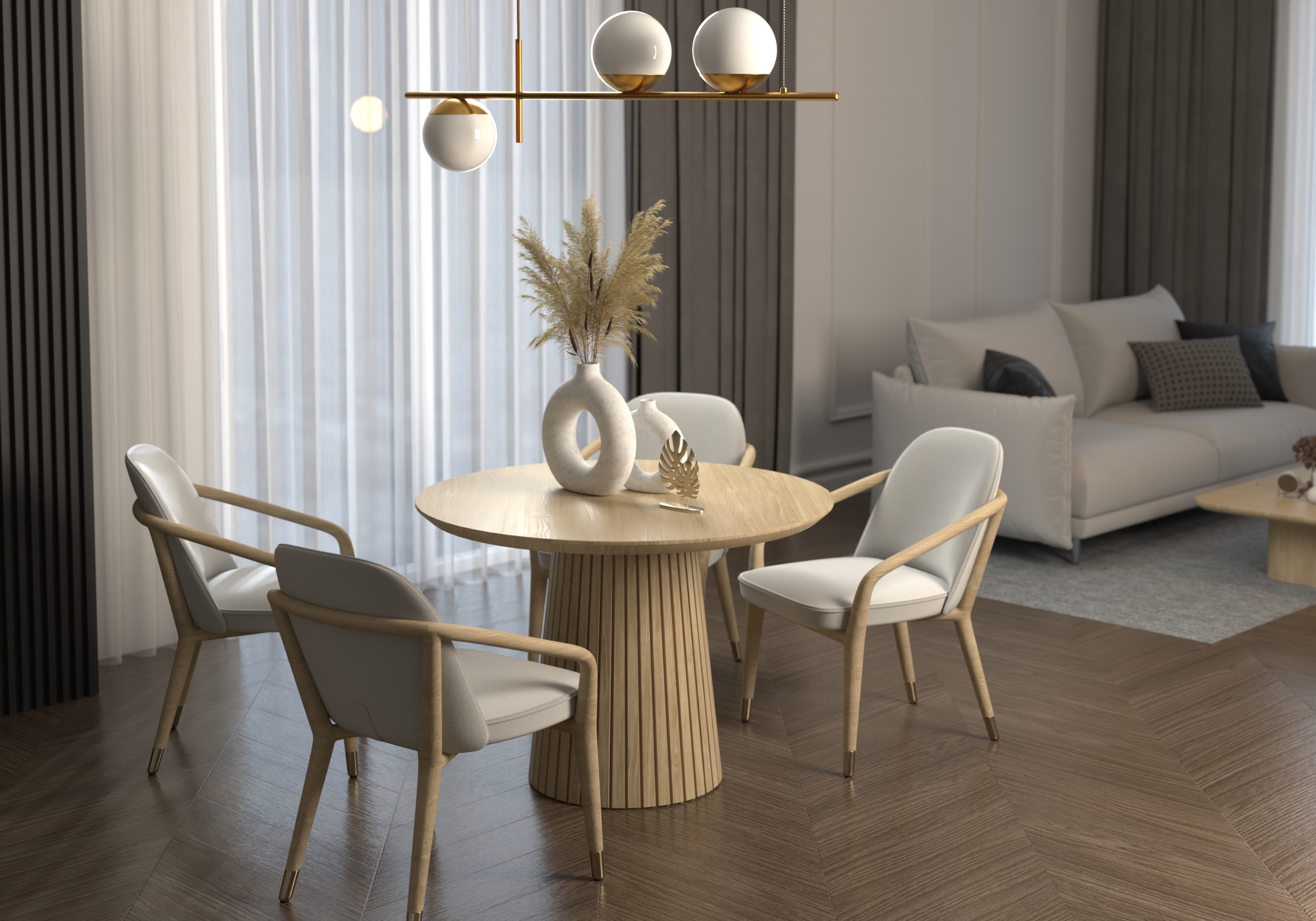 Stół drewniany "LIZBONA" - 120cm+1x40cm