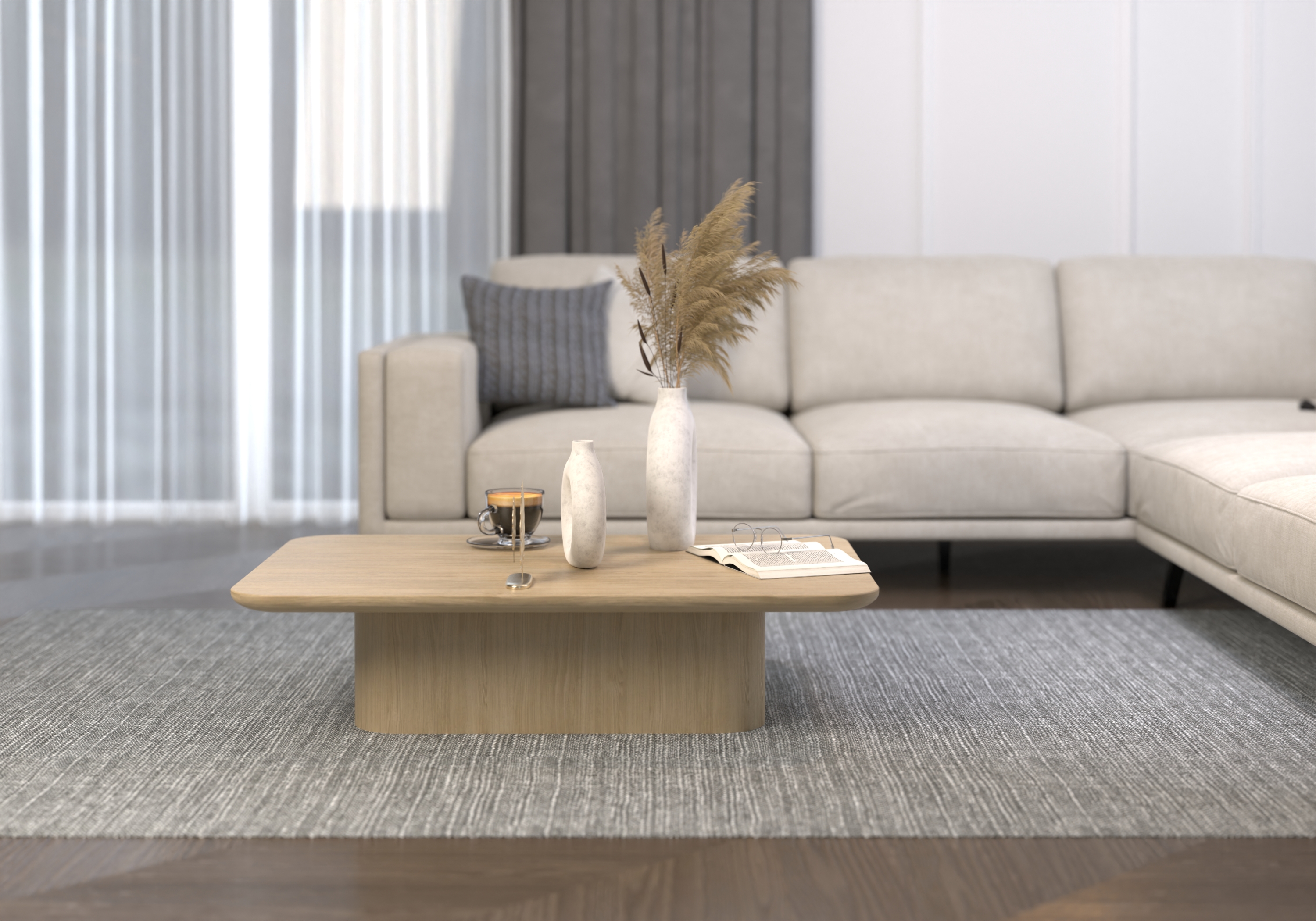 Stolik kawowy "LARGO LONG" - 100x60cm