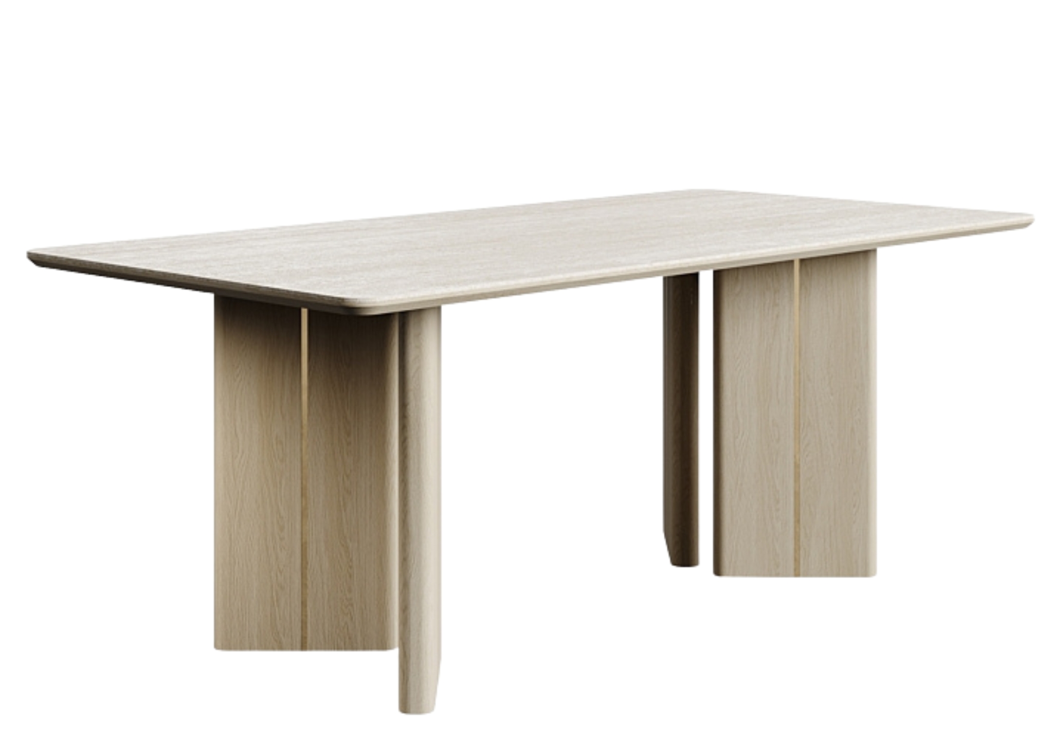 Stół drewniany "THEODORE" - 180x90cm+2x40cm