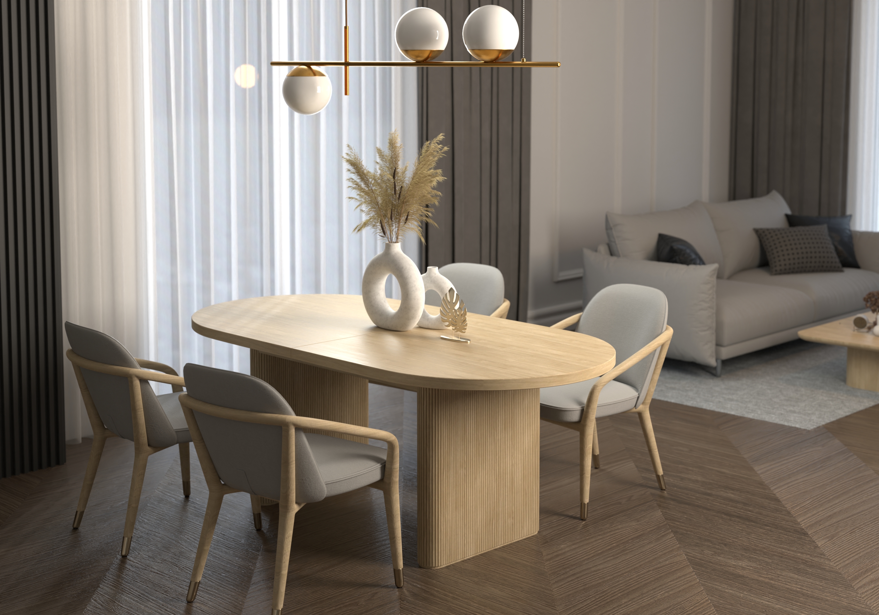 Stół drewniany "TOSKANIA" - 240x100cm+2x40cm