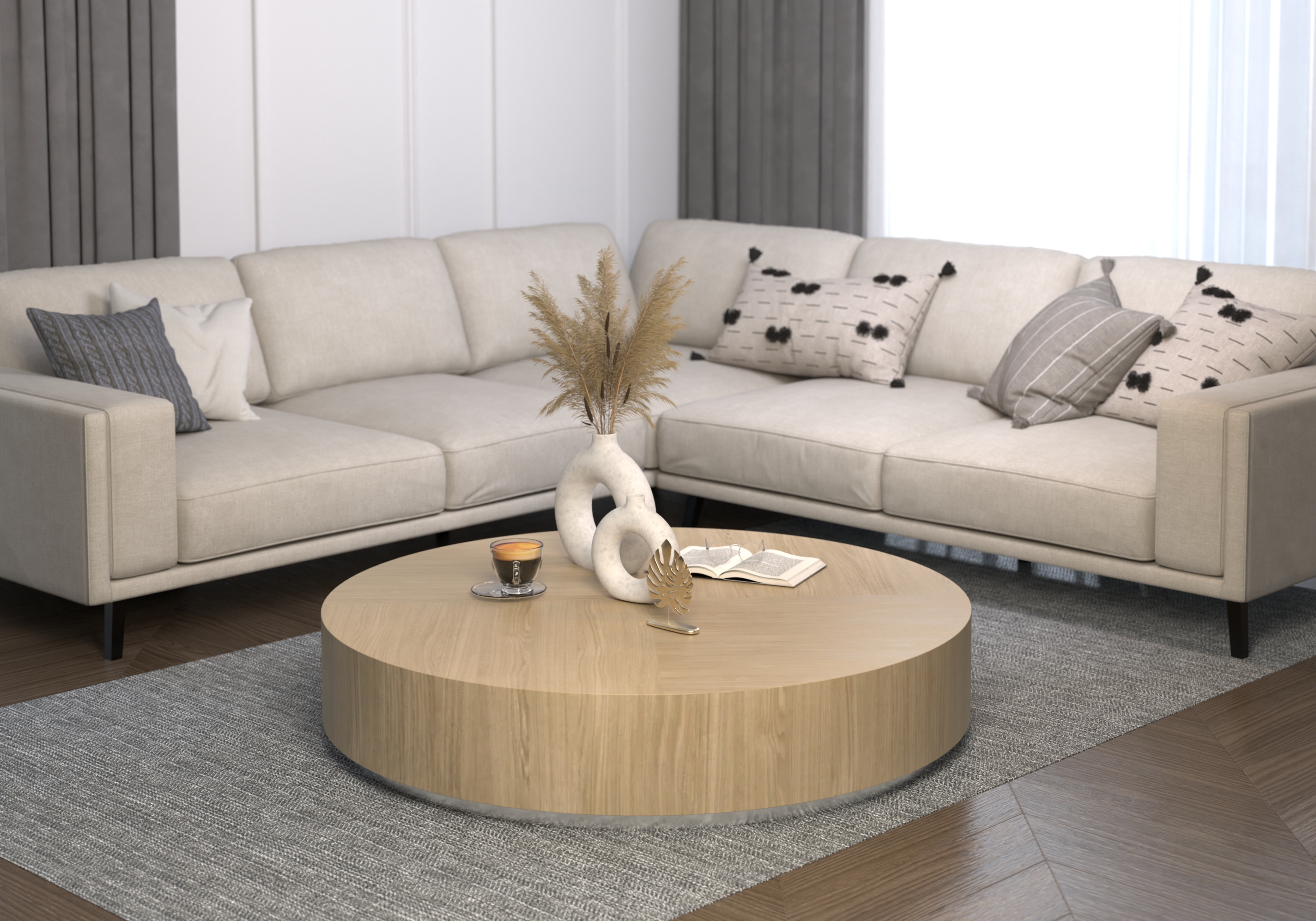 Stolik kawowy "BOSTON ROUND" - 90cm