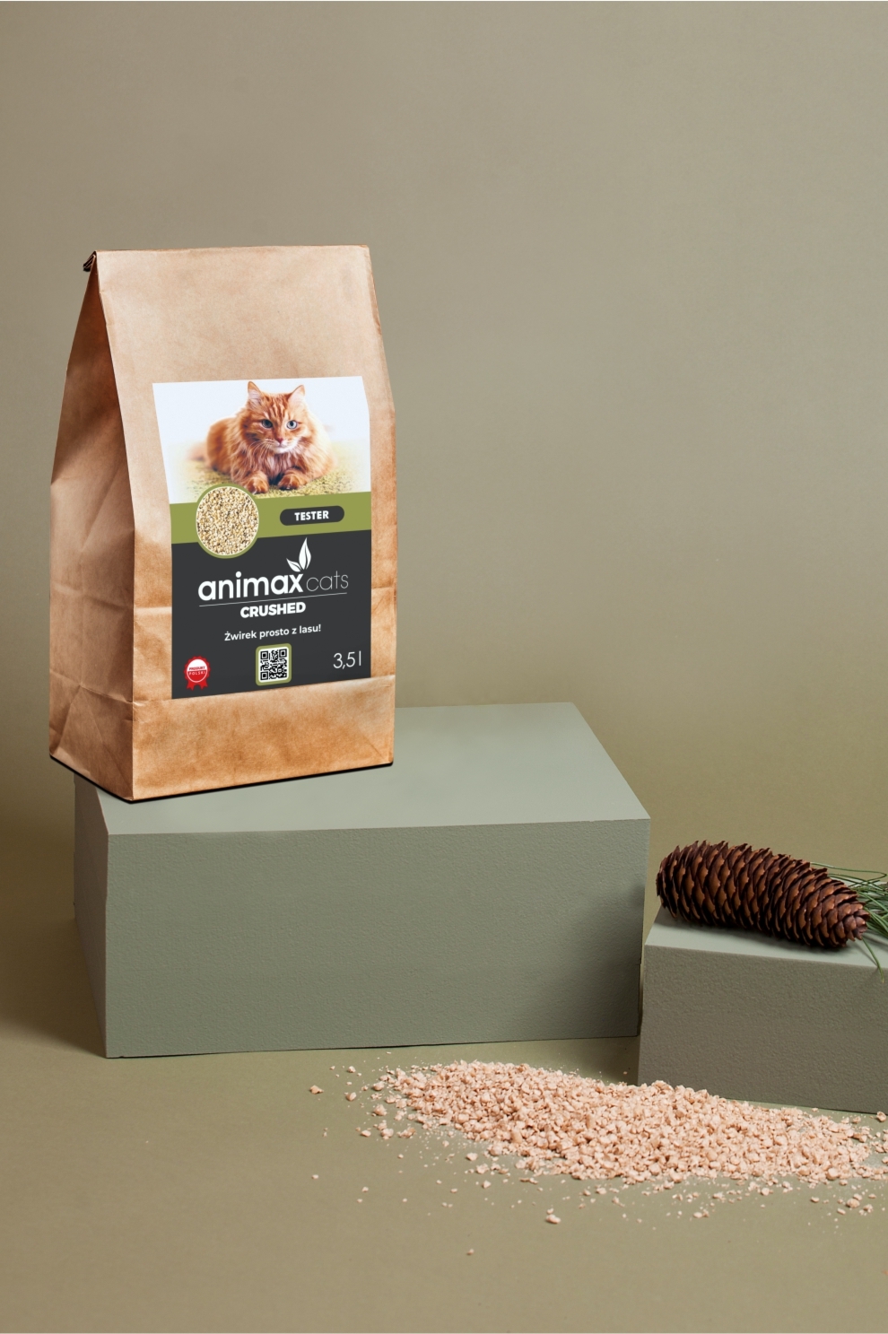 AnimaxKot Kruszon zbrylający - 3.5l