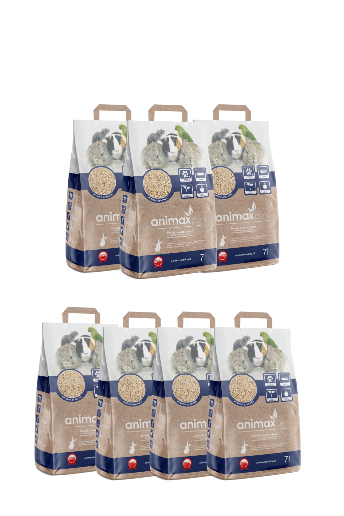 Animax Pets pelet 4 mm żwirek niezbrylający - 49l