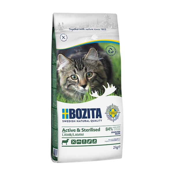 Karma dla kota Bozita Active & Sterilised z jagnięciną - 2000g