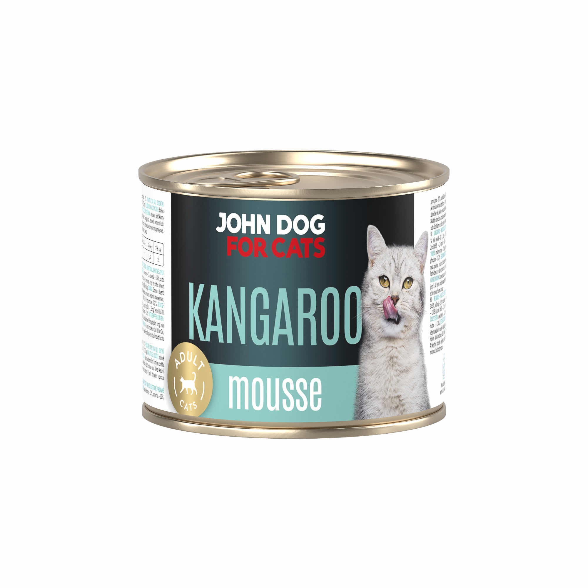 Karma mokra John Dog for Cats kangur mus - 200g