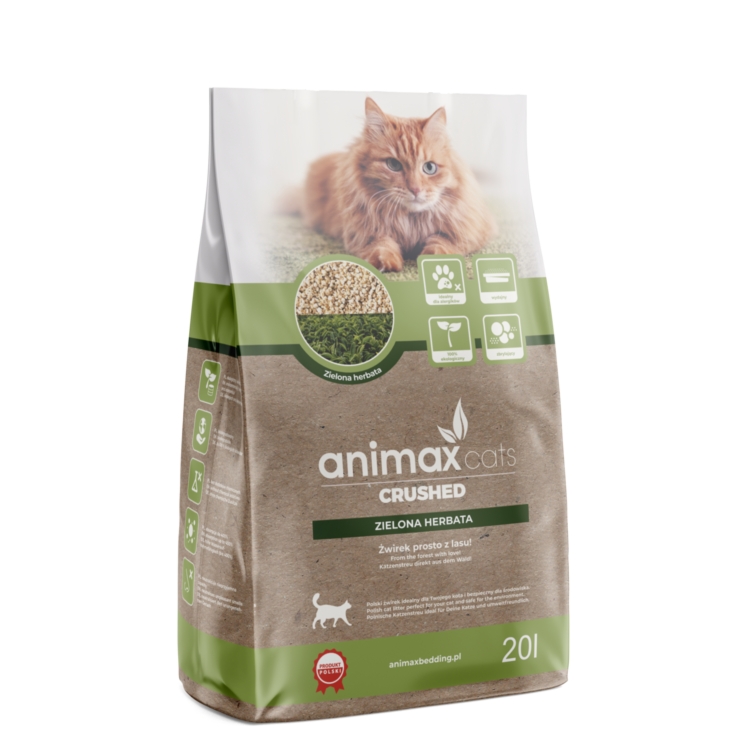 AnimaxKot Kruszon zbrylający  Zielona Herbata - 20l