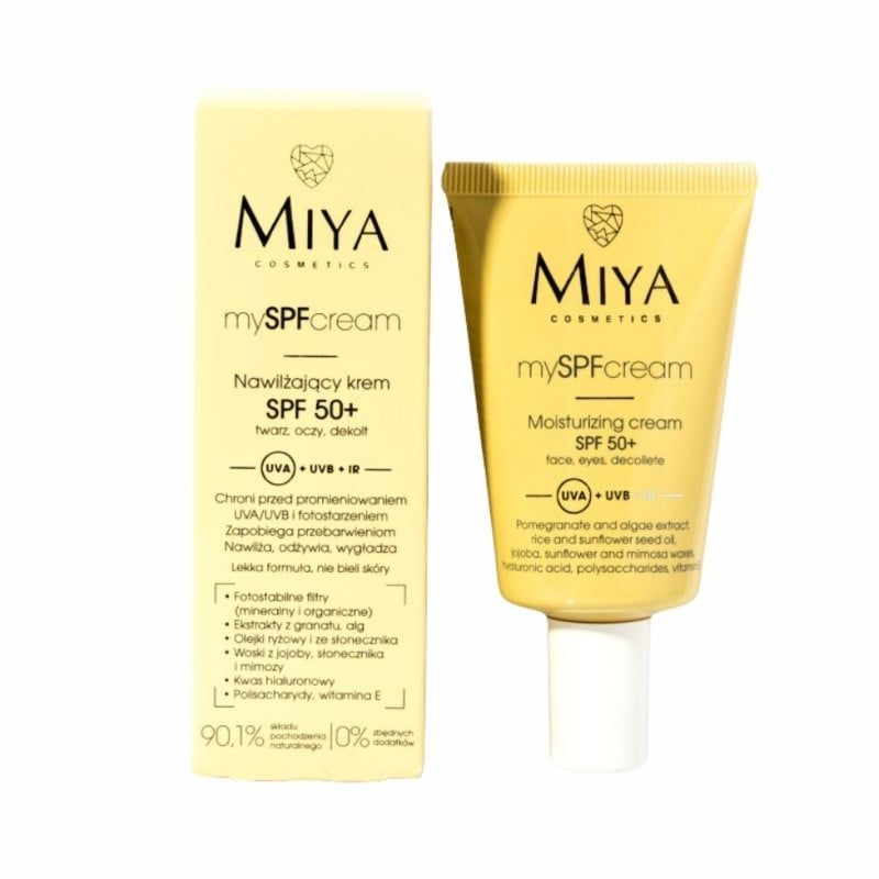 Miya Nawilżający krem SPF 50+ twarz/oczy/dekolt