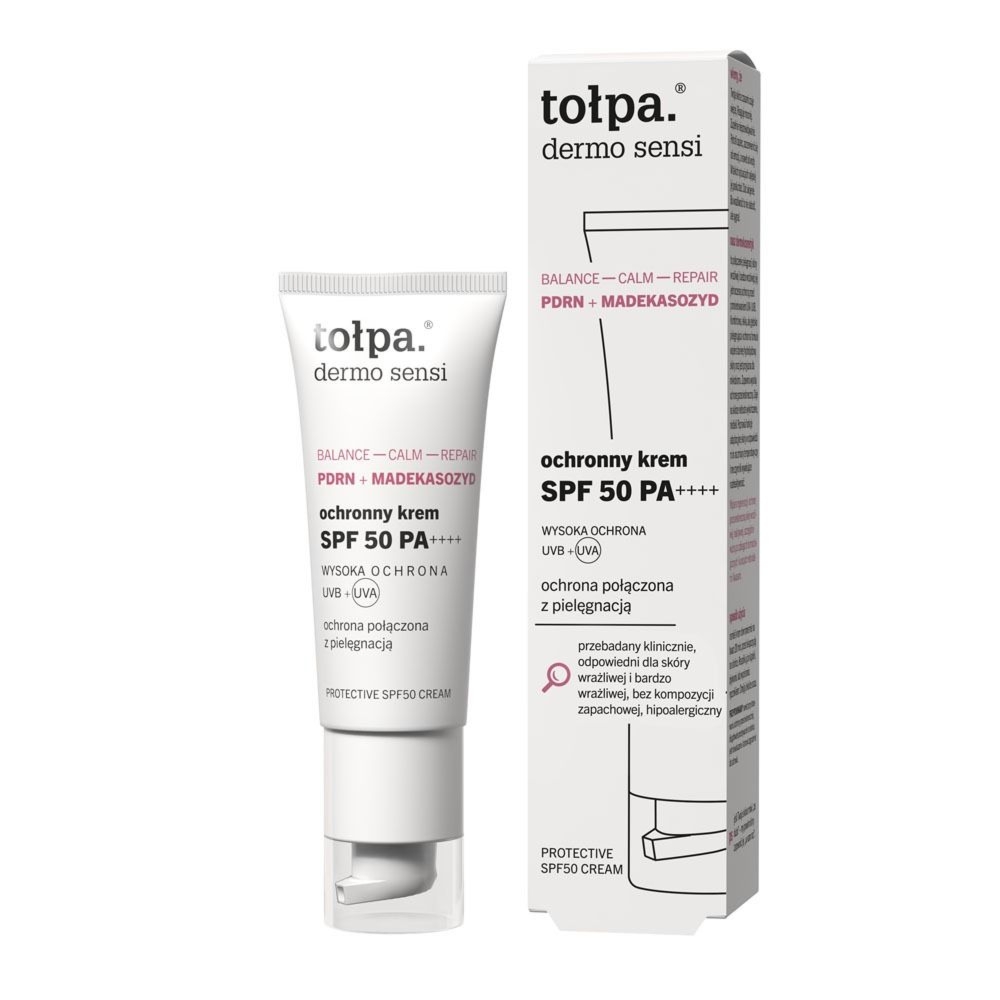 tołpa. dermo sensi ochronny krem SPF 50 PA++++​, 40 ml