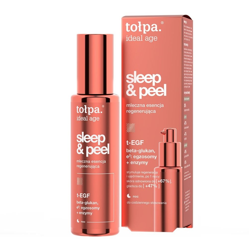 tołpa. ideal age mleczna esencja regenerująca sleep&peel, 70 ml