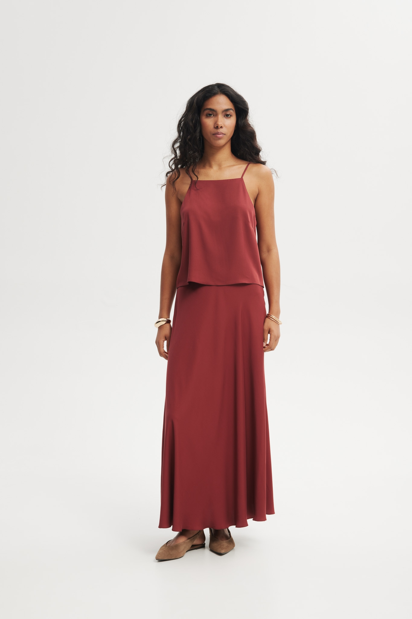 SPÓDNICA MALIBU MARSALA XL - Flawless