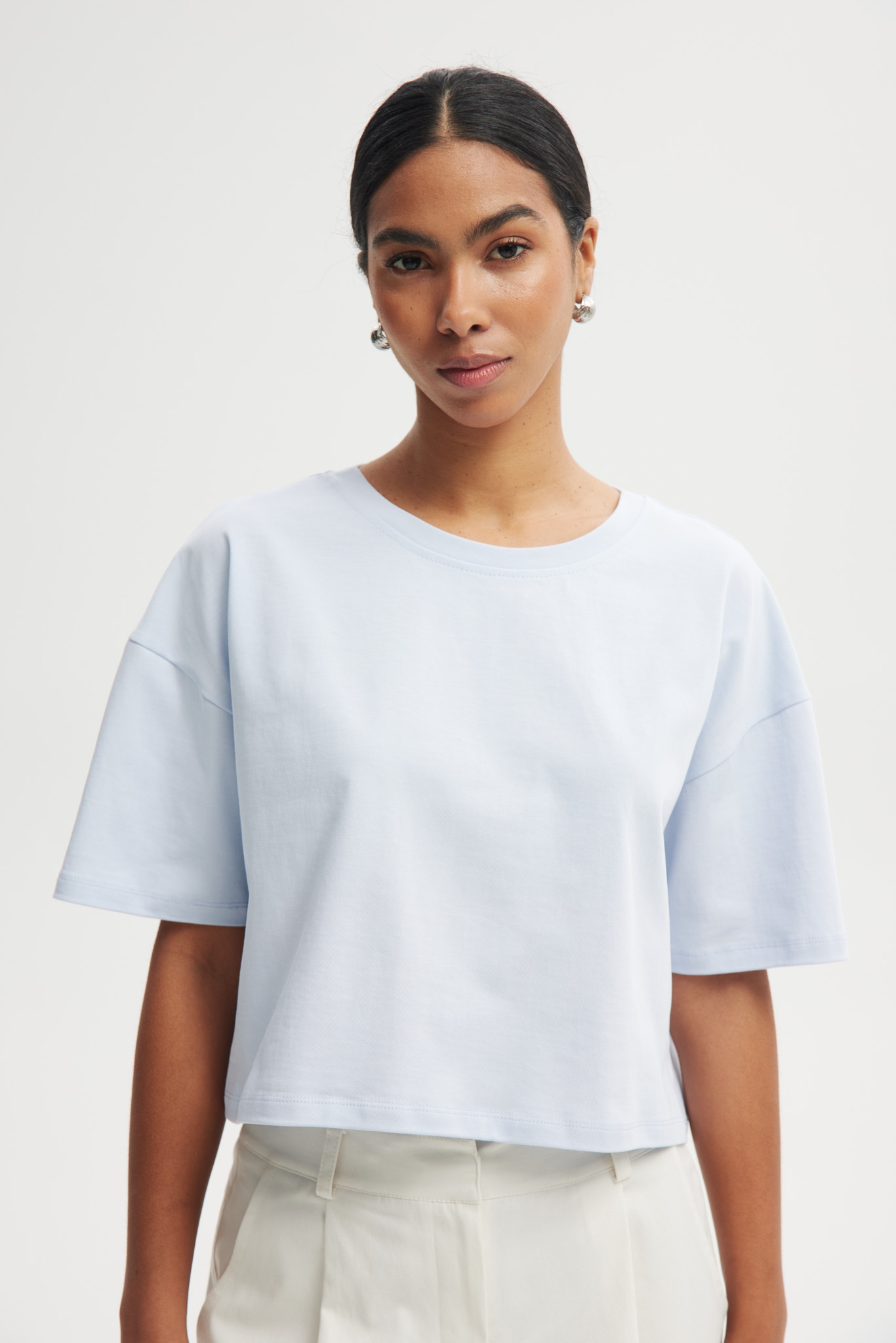 T-SHIRT PEGGY BABY BLUE S - Flawless