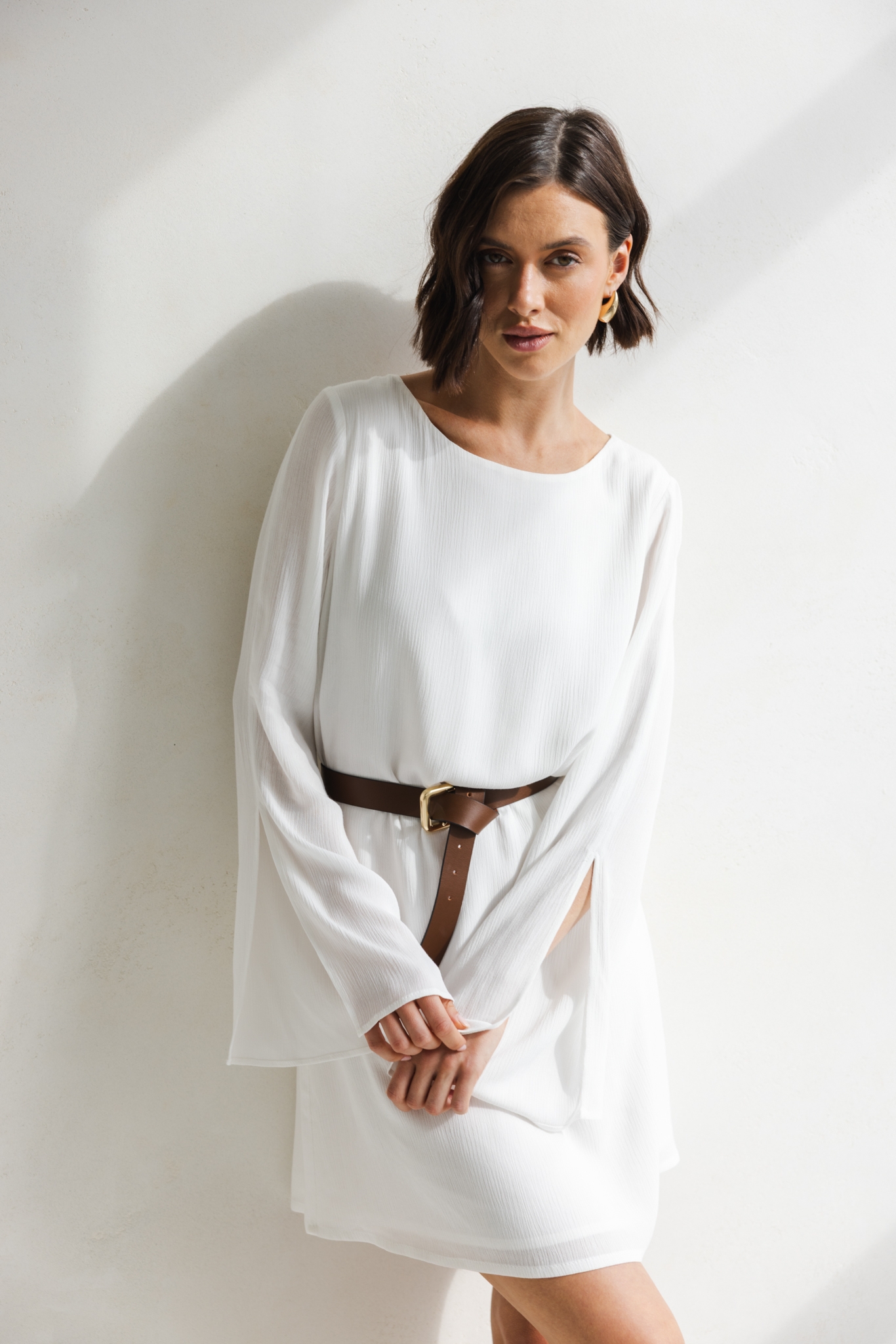 SUKIENKA CARRIE ECRU M - Flawless