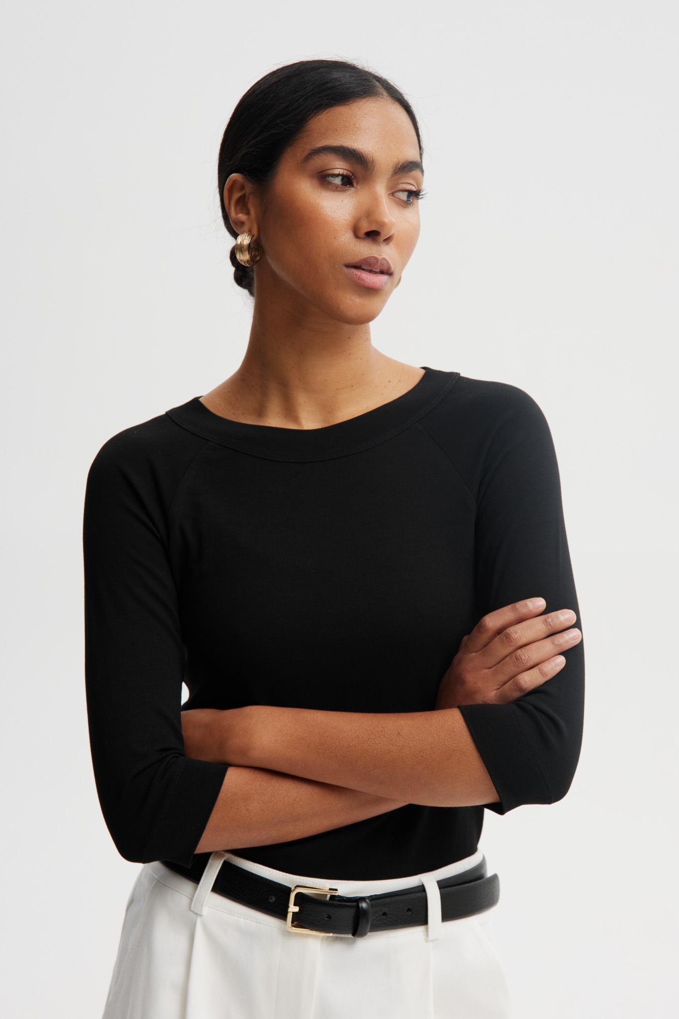 BLUZKA GINGER CZARNA S - Flawless