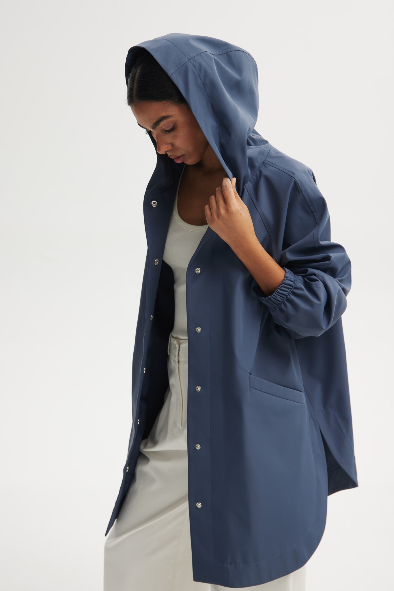 KURTKA PRZECIWDESZCZOWA ALISTER DENIM One size - Flawless