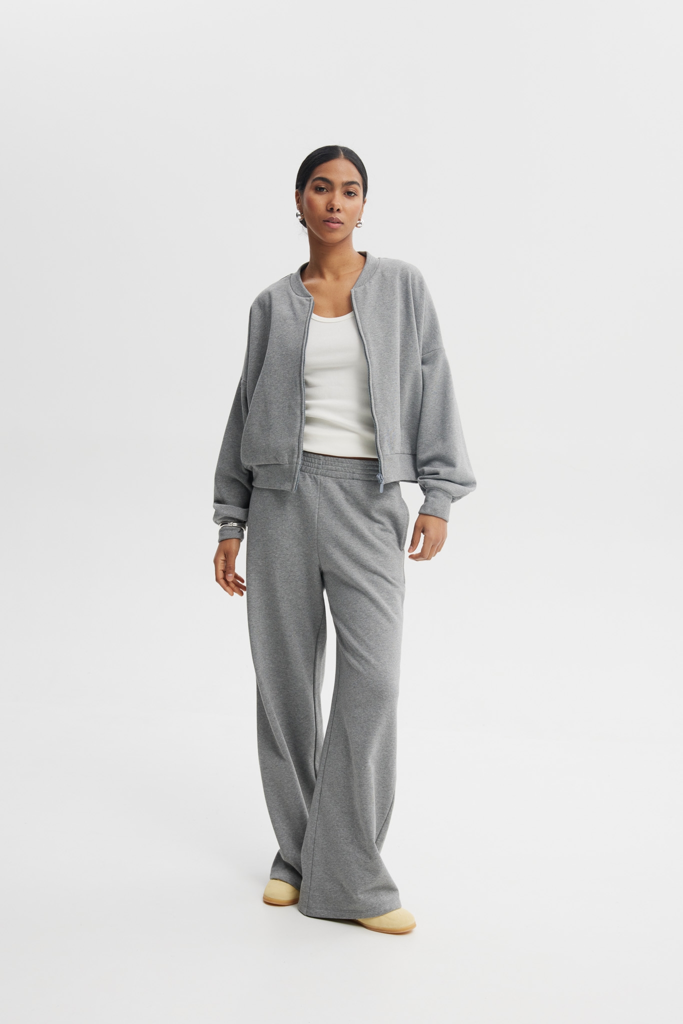 SPODNIE JESS SZARE XL - Flawless