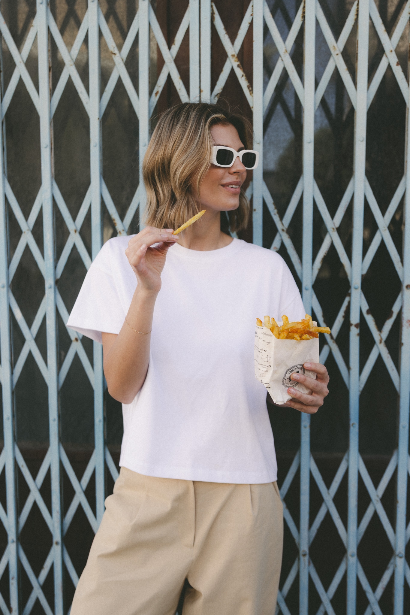 T-SHIRT NAOMI BIAŁY S - Flawless