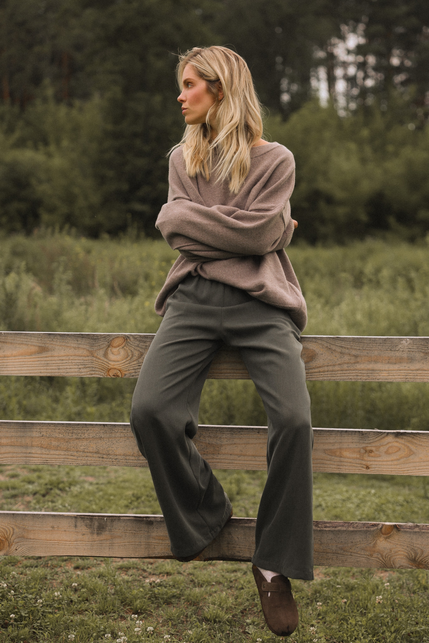 SPODNIE SHARON CIEMNO ZIELONE S - Flawless