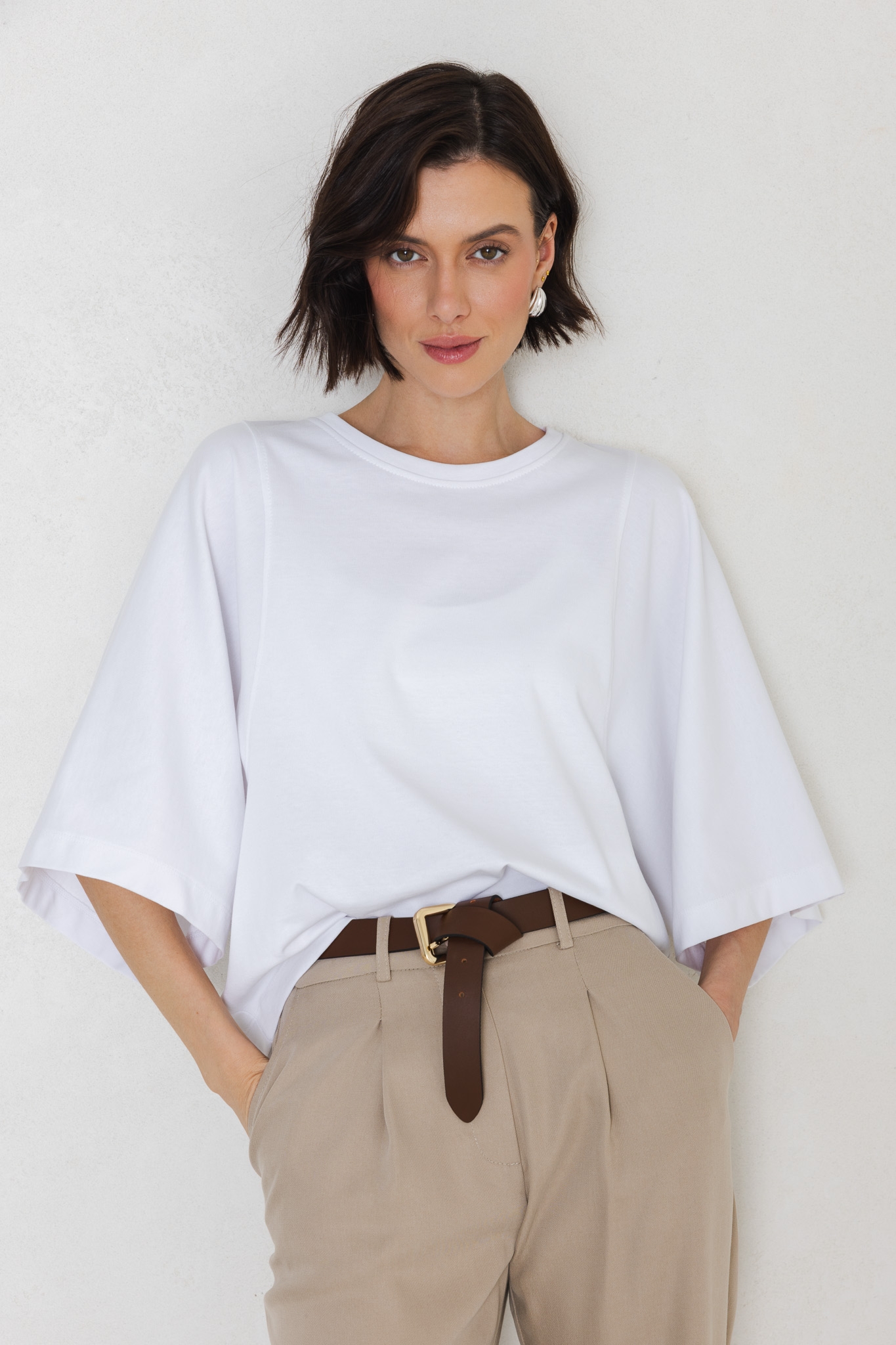 T-SHIRT LUNA BIAŁY M - Flawless