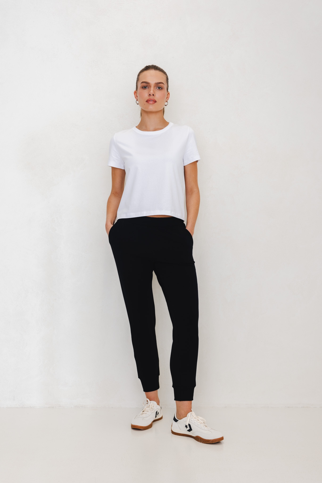 SPODNIE LENA CZARNE S - Flawless