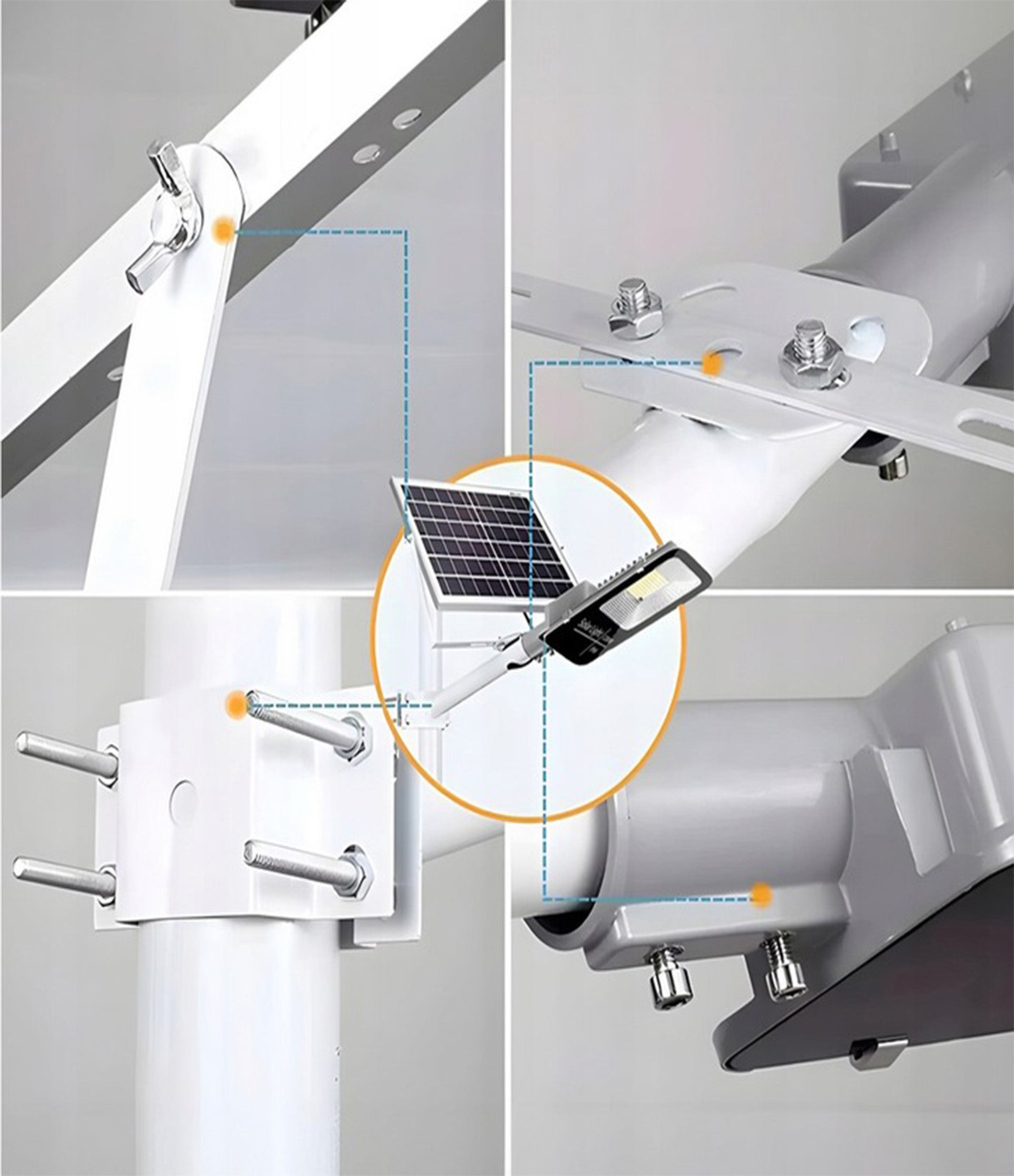 Mocna Lampa Solarna Led Z Czujnikiem Zmierzchu + Pilot