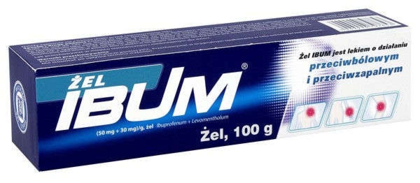 IBUM żel 50g – ulga w bólach mięśni i pleców