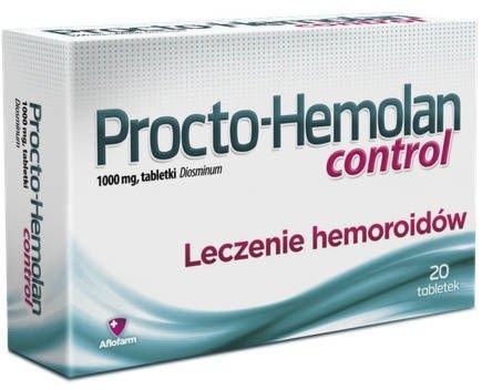 PROCTO-HEMOLAN Control 20 tabletek - dla zdrowych naczyń krwionośnych