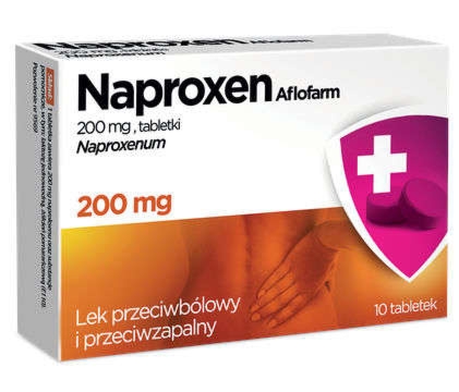 Naproxen 200mg - Szybka Ulga w Bólu i Stanach Zapalnych, 10 Tabletek