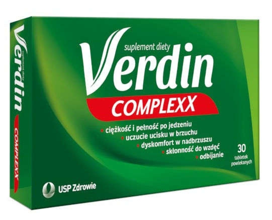 VERDIN Complexx 30 tabletek – Naturalne Wsparcie Trawienia