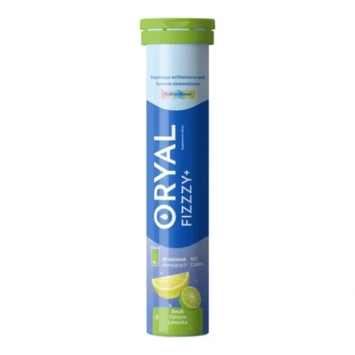 Fizzzy+ cytryna z limonką 20 tabletek musujących