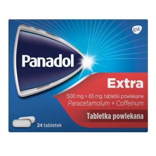Panadol Extra 24 tabletki – Szybka ulga w bólu i gorączce