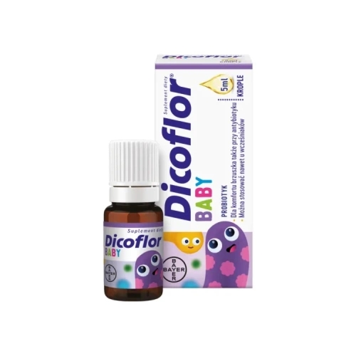 DICOFLOR baby krople 5ml – wsparcie mikroflory dla najmłodszych