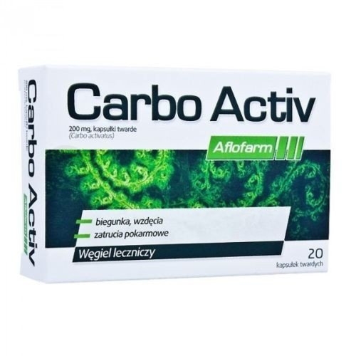 CARBO ACTIV na zatrucia pokarmowe - 20 kapsułek dla szybkiego wsparcia trawienia