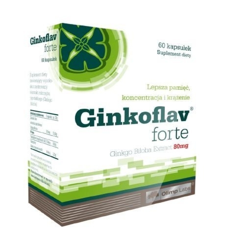 Olimp Ginkoflav Forte - Wsparcie Pamięci i Krążenia, 60 kapsułek