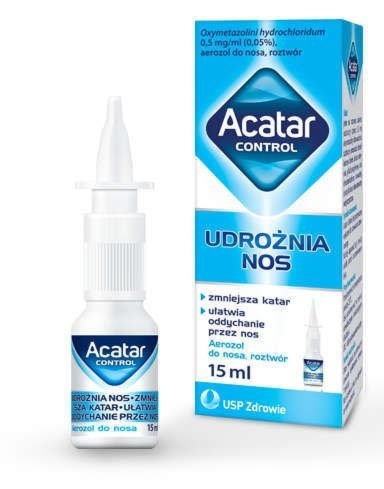 Acatar Control Aerozol do Nosa 15ml – Szybka Ulga w Katarze i Swobodne Oddychanie
