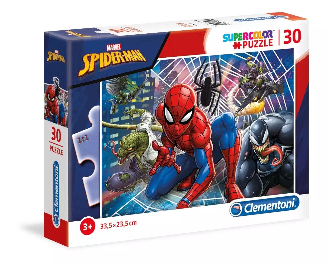 Фото - Пазли й мозаїки Clementoni Puzzle 30 elementów. Supercolor. Spider-Man 