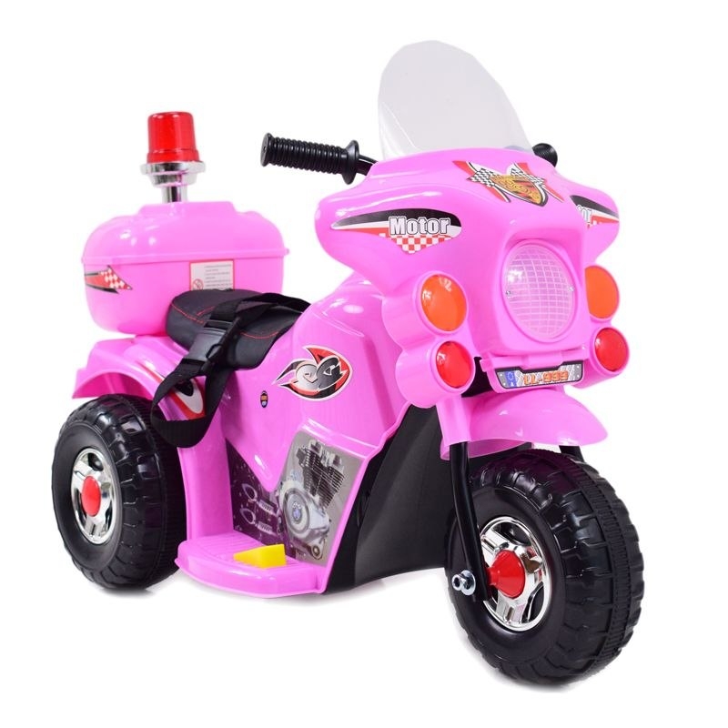 Фото - Дитячий електромобіль Super-Toys PIERWSZY MOTOR CHOPPER NA AKUMULATOR - KOGUT, MIĘKKIE SIEDZENIE, PASY/LL999 
