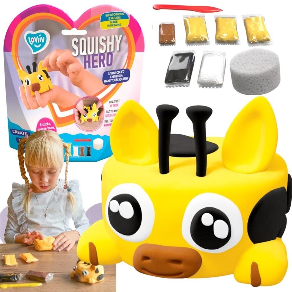 Фото - Розвивальна іграшка Okto Zestaw lekkiej ciastoliny piankolina Squishy Raff 
