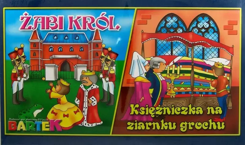 Фото - Настільна гра Krol Gra dwustronna Żabi król i Księżniczka na ziarnku grochu 