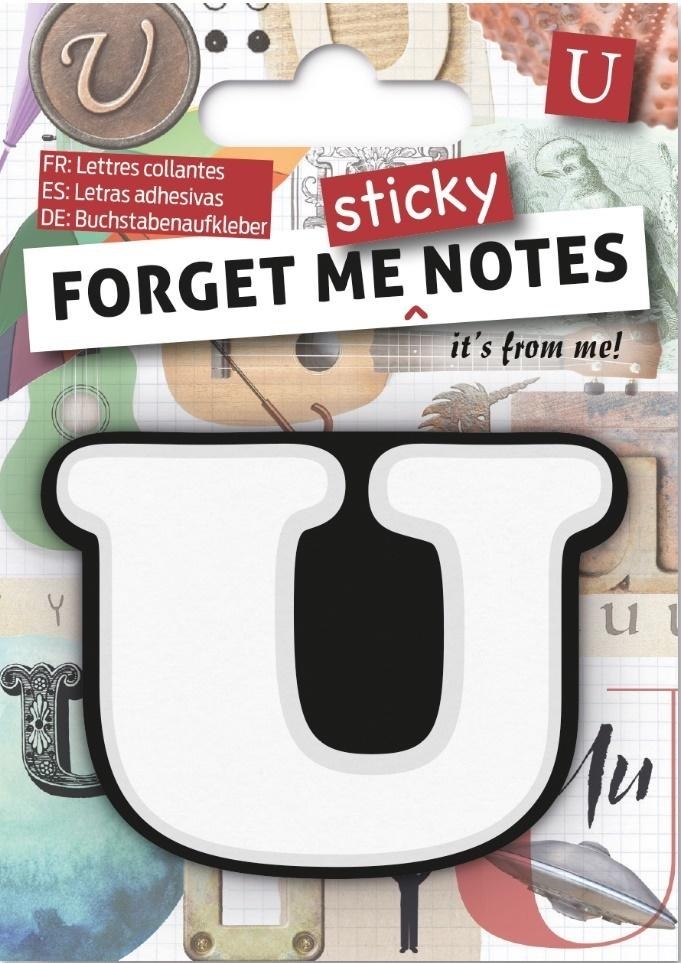 Zdjęcia - Papier KART Forget me sticky notes  samoprzylepne litera U 