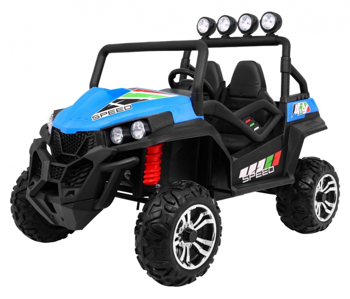 Фото - Дитячий електромобіль Terenowe Grand Buggy Lift dla dzieci Niebieski + Napęd 4x4 + Pilot + Bagażnik + Radio MP3 + LED