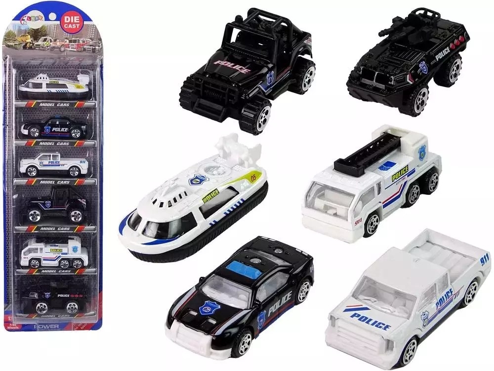Фото - Машинка LEAN Toys Zestaw resoraków 1:64 
